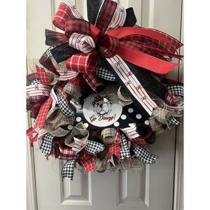 24"-26" Mesh Indoor Outdoor Georgia Bulldog Decoration Wreath 311